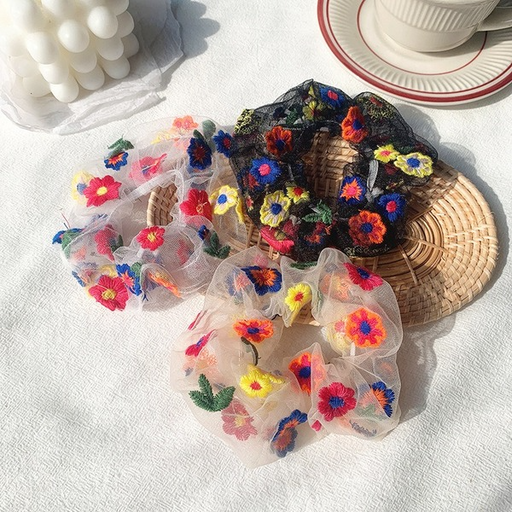 Jewelry WholesaleWholesale release rubber band colored daisies retro hair bands JDC-HS-H422 Hair Scrunchies 妙德 %variant_option1% %variant_option2% %variant_option3%  Factory Price JoyasDeChina Joyas De China