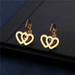 Jewelry WholesaleWholesale Gold Heart Geometric Stainless Steel Earrings JDC-ES-MINGM024 Earrings 敏萌 %variant_option1% %variant_option2% %variant_option3%  Factory Price JoyasDeChina Joyas De China