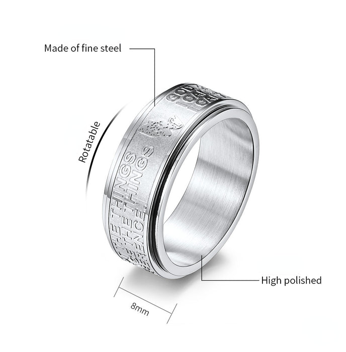 Wholesale Ring Stainless Steel Rotating JDC-RS-PREMQIANF004