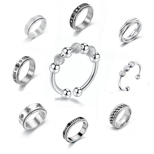 Jewelry WholesaleWholesale Rotating Titanium Steel Decompression Ring JDC-RS-DingC014 Rings 顶潮 %variant_option1% %variant_option2% %variant_option3%  Factory Price JoyasDeChina Joyas De China