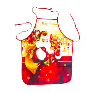 Wholesale Decorative Christmas Decoration Fabric Print Snowman Christmas Apron MOQ≥2 JDC-DCN-Cunj004