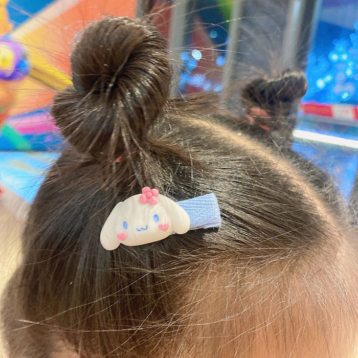 Wholesale hair clips plastic 10 pairs of pink cartoon children 10pcs/set JDC-HC-RuoTong001