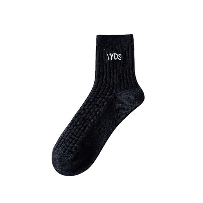 Wholesale Sock Cotton Mid Tube Sweat Absorption Sports Stripes JDC-SK-ZET005