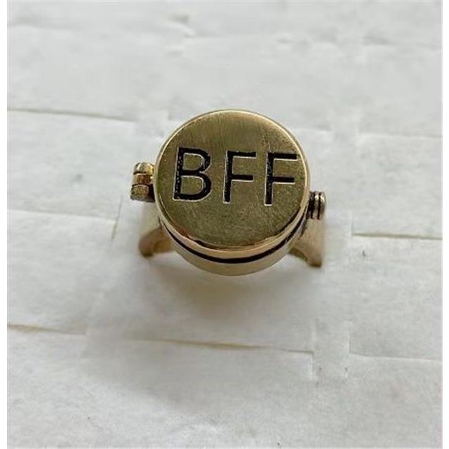 Wholesale friendship best friend ring cute openable ring JDC-RS-FuS004