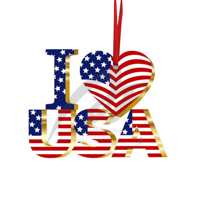 Wholesale 4th of July Independence Day National Day Decoration Wooden Letter Ornament MOQ≥2 JDC-DC-MJian001