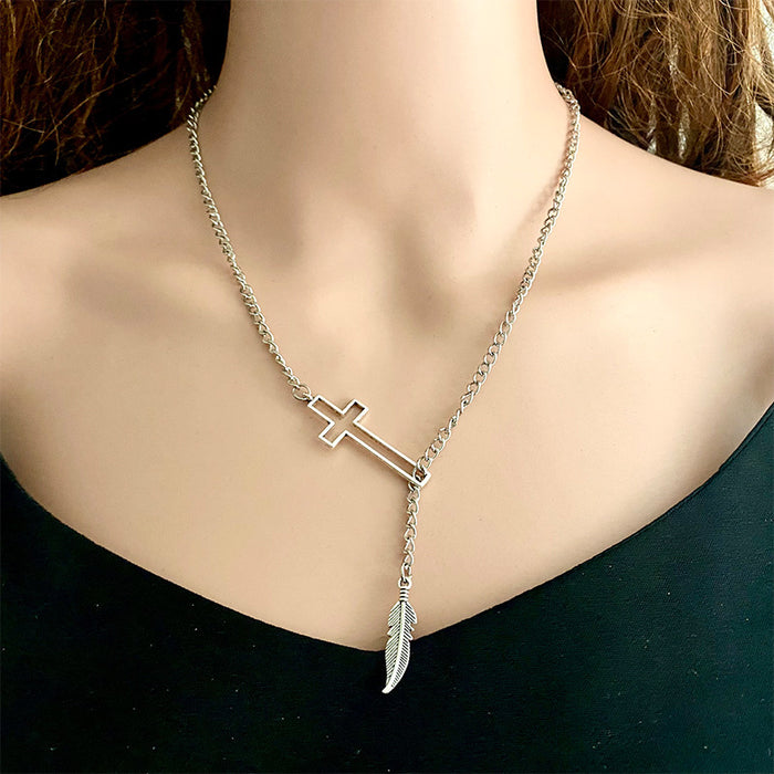 Wholesale alloy retro exaggerated high-end personality necklace MOQ≥2 JDC-NE-heyi002