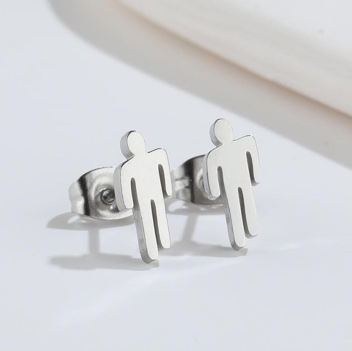 Wholesale Earrings Titanium Steel Couple Men and Women Stud Earrings JDC-ES-JS015