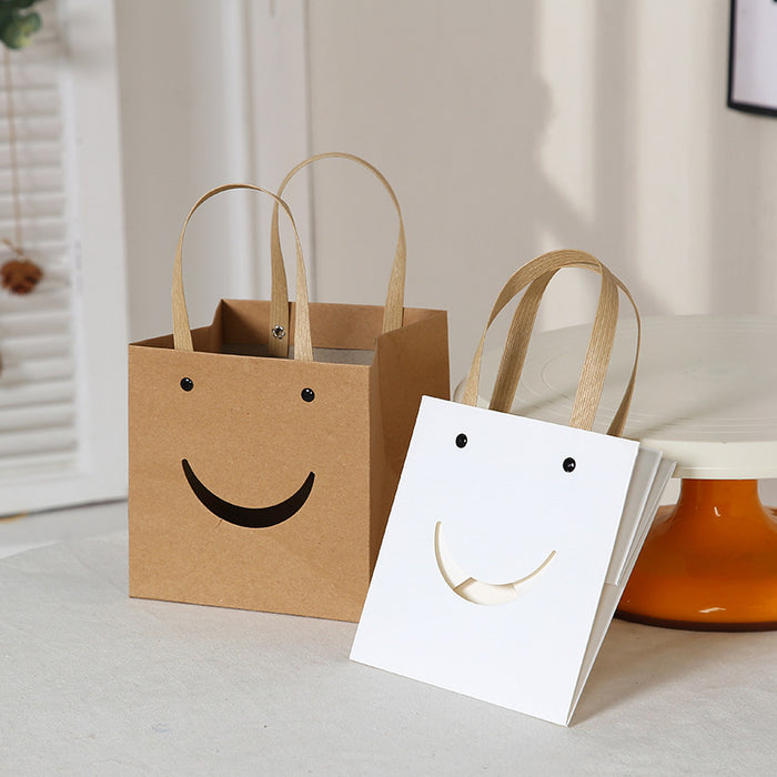 Wholesale Gift Bags Kraft Paper Grocery Bags Holiday Party JDC-GB-ganrui003