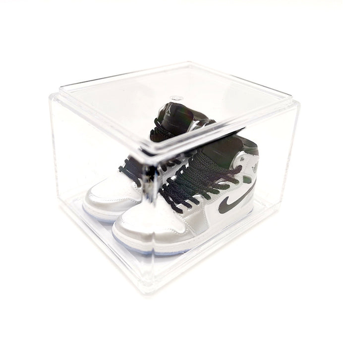 Wholesale Enamel Sneakers Plastic Transparent Box Keychains Ornaments JDC-KC-TuoH008