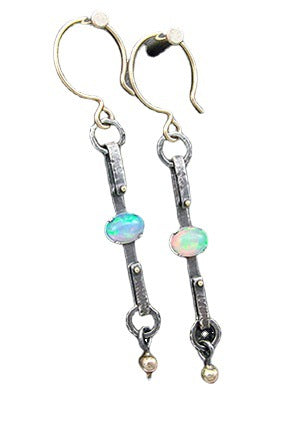 Wholesale Earrings Imitation Opal Pearl Long Teardrop JDC-ES-RongY002