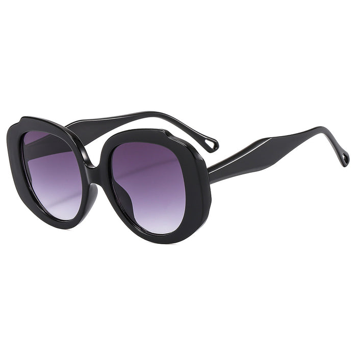 Wholesale Sunglasses PC Round Frame Colorful UV Protection MOQ≥2 JDC-SG-ZhuiF006