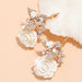 Jewelry WholesaleWholesale resin rosette butterfly stud earrings JDC-ES-KaiQ034 Earrings 凯庆 %variant_option1% %variant_option2% %variant_option3%  Factory Price JoyasDeChina Joyas De China