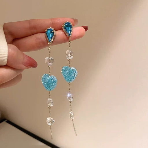 Jewelry WholesaleWholesale silver needle blue series diamond pearl flower earrings JDC-ES-Fengm057 Earrings 丰美 %variant_option1% %variant_option2% %variant_option3%  Factory Price JoyasDeChina Joyas De China
