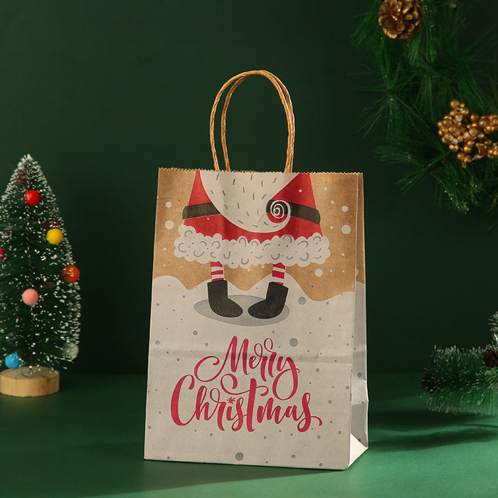 Wholesale Gift Bag Kraft Paper Christmas Gift Bag MOQ≥12 JDC-GB-Ganrui018