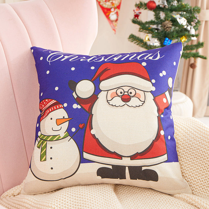 Wholesale Pillowcase Linen Print Christmas Without Pillow JDC-PW-RRL007