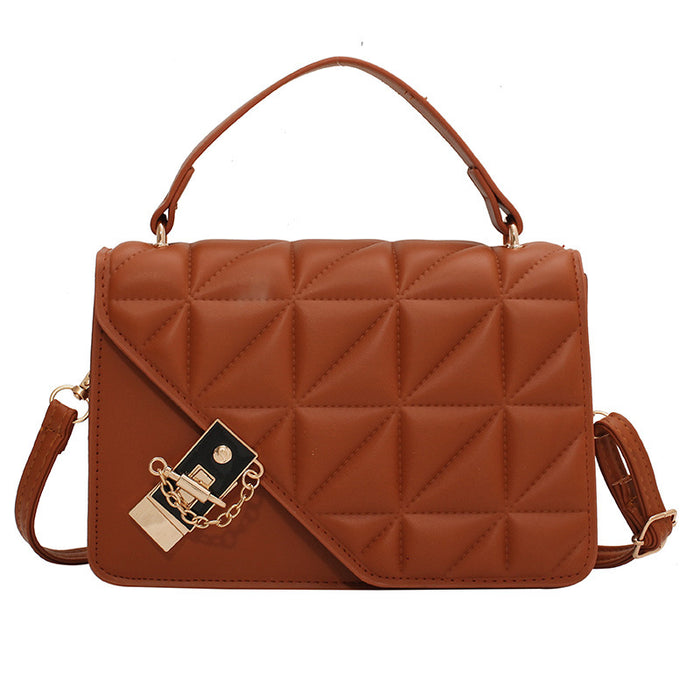 Wholesale Shoulder Bag PU Lingge Solid Color Small Square Bag Handheld Diagonal Bag JDC-SD-Niou004