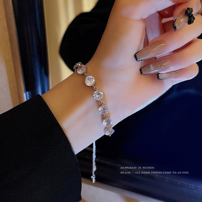 Brazalete al por mayor Opal Pearl Crystal Love Pendse Hand Jewelry JDC-BT-Hanj040