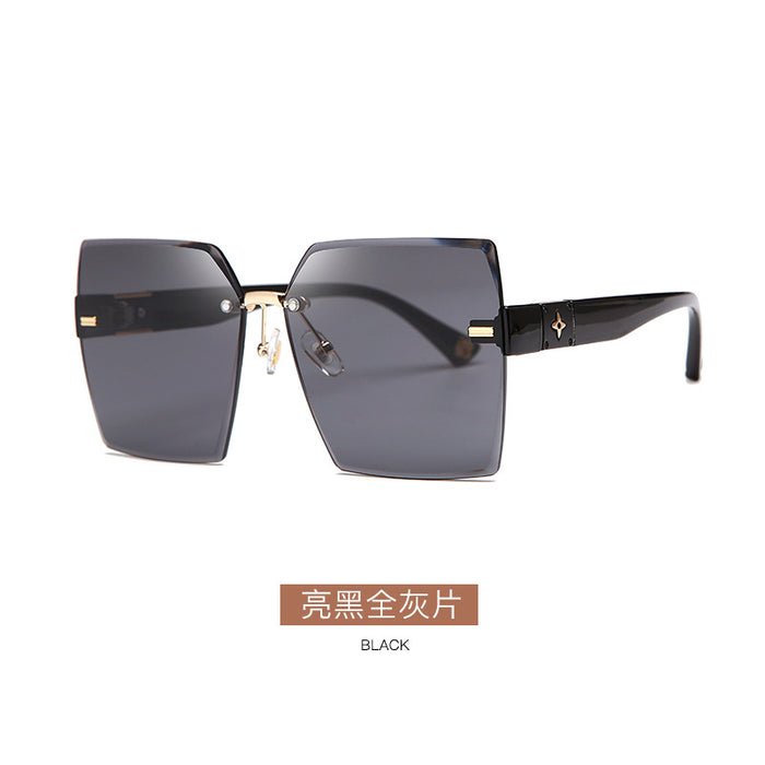 Jewelry WholesaleWholesale rimless square large frame sunglasses JDC-SG-KaiX013 Sunglasses 凯祥 %variant_option1% %variant_option2% %variant_option3%  Factory Price JoyasDeChina Joyas De China