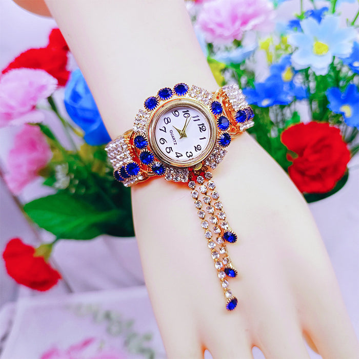 Wholesale Eco-Friendly Copper Diamond Ladies Watches MOQ≥2 JDC-WH-YuY001