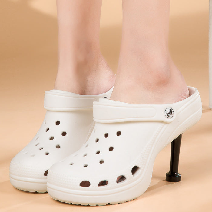 Zapatos de agujero de la zapatilla de tacón al por mayor tacón Summer NUEVO estilo JDC-SD-QYOU001
