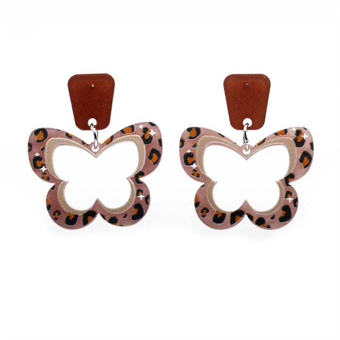 Wholesale Acrylic Butterfly Earrings JDC-ES-ML067