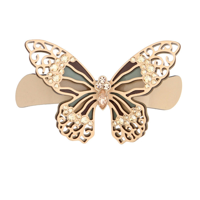 Wholesale Hair Clips Acetate Sheet Butterfly Spring JDC-HC-QIAOD002