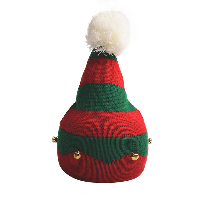Sombrero de moda al por mayor algodón de pelota de pelota de pieles de Navidad
