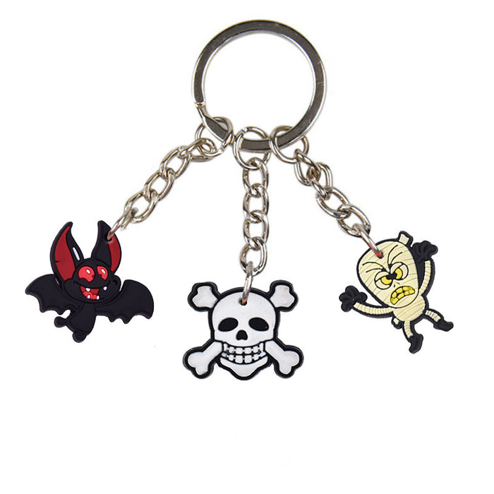 Wholesale Keychain PVC Soft Adorable Cartoon Halloween MOQ≥10 JDC-KC-RYY007
