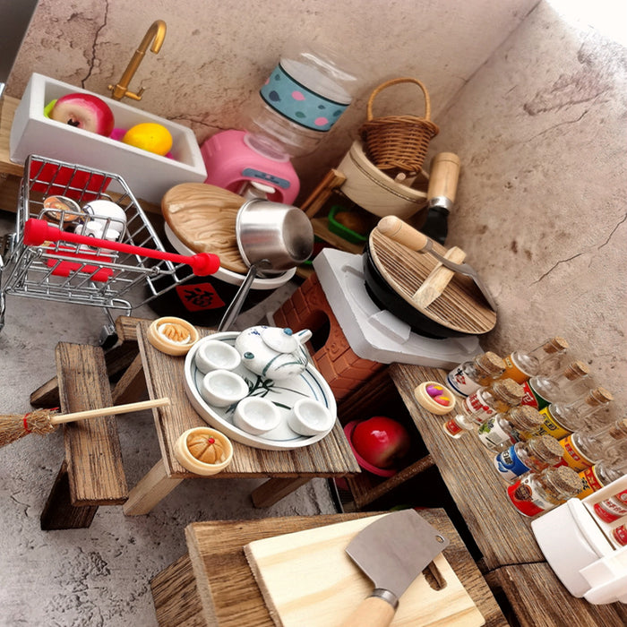 Wholesale Mini Kitchen Set Kids Toys Wooden MOQ≥2 JDC-FT-Yuejie001