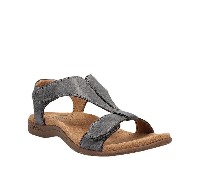 Wholesale Summer Flat Arch Solid Color Velcro One Word Casual Beach Plus Size Sandals JDC-SD-YongL001
