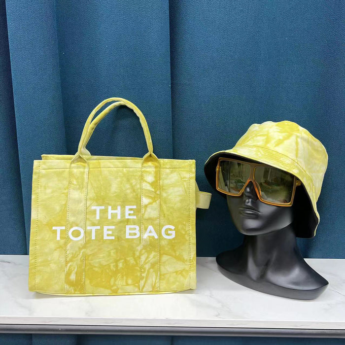 Wholesale Sunglasses Hat Canvas Tote Bag Messenger Bag Set (F) JDC-HB-YLuo002