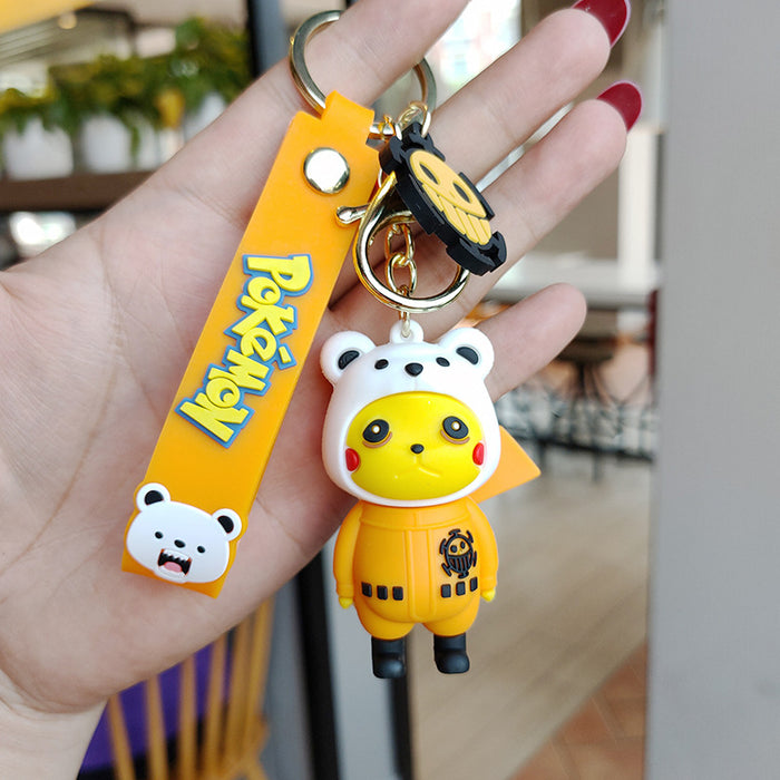 Wholesale cartoon creative cross-dressing keychain pendant JDC-KC-JianH005