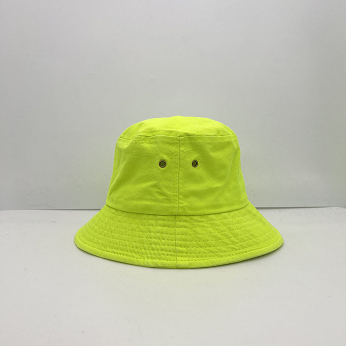 Wholesale fluorescent green pot hat couple four seasons light board candy color MOQ≥2 JDC-FH-MiHao001