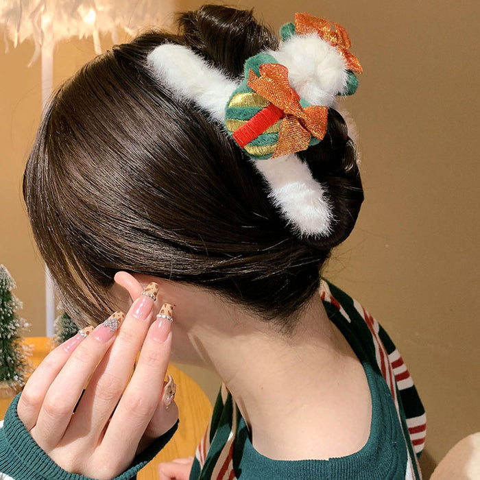 Wholesale Hair Clips Plush Christmas Big Clips Back of the Head JDC-HC-Yuxin003