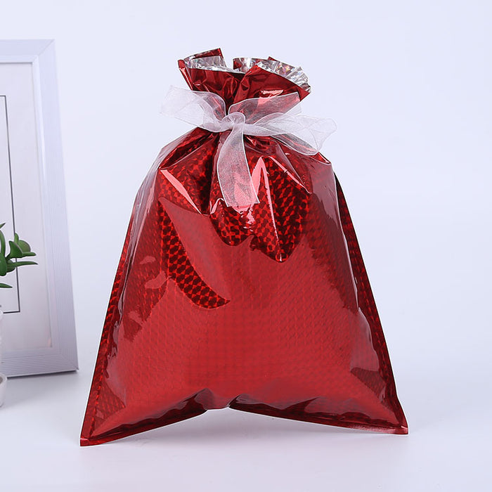 Wholesale Gift Bag Plastic Christmas Drawstring Mouth Candy Bag MOQ≥2 JDC-GB-Shenao002