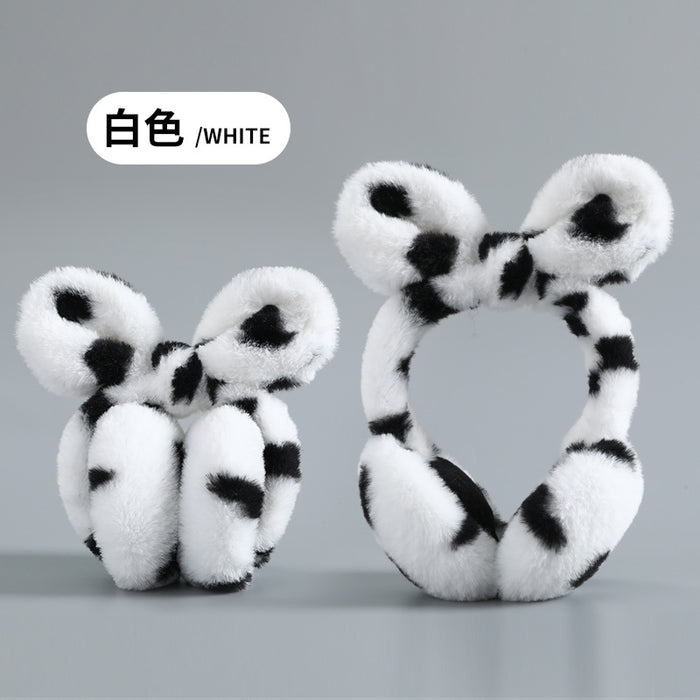 Wholesale Earmuff Plush Warm Winter Antifreeze Leopard Print MOQ≥3 JDC-EF-BoF005