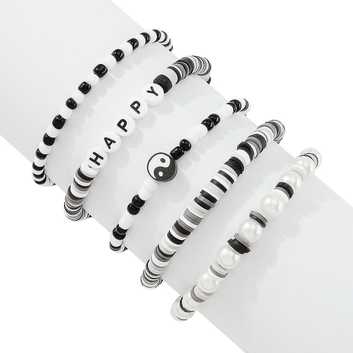 Wholesale Bracelet Clay Imitation Pearl Resin Christmas JDC-BT-QianDi002