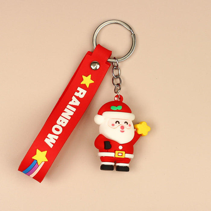 Keychain al por mayor PVC Christmas Lindo Gift Pends Moq≥2 JDC-KC-Mengo004