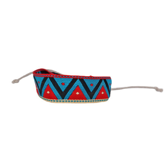 Wholesale boho ethnic friendship bracelet handmade cotton and linen weaving chevron bracelet MOQ≥10 JDC-BT-ShanXi001