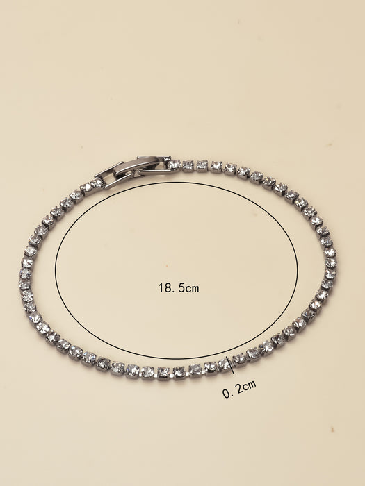 Wholesale Bracelet Copper Color Fine Rhinestone Bracelet JDC-BT-BiS038