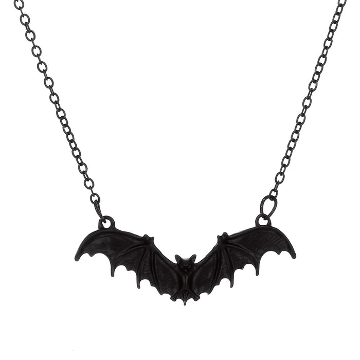 Wholesale Necklace Alloy Halloween Black Bat Necklace JDC-NE-A118