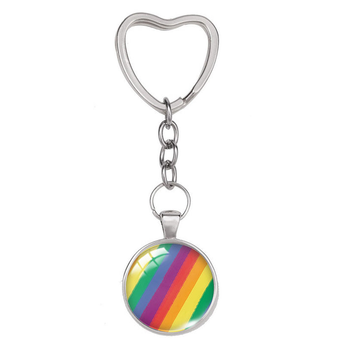 Jewelry WholesaleWholesale LGBT Rainbow Flag Pride Day Keychain JDC-KC-XiangL002 Keychains 翔联 %variant_option1% %variant_option2% %variant_option3%  Factory Price JoyasDeChina Joyas De China