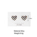 Jewelry WholesaleWholesale three-dimensional peach checkerboard checkerboard alloy stud earrings JDC-ES-F002 Earrings 韩之尚 %variant_option1% %variant_option2% %variant_option3%  Factory Price JoyasDeChina Joyas De China