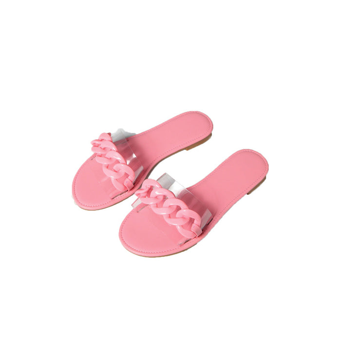 Jewelry WholesaleWholesale summer button pvc flat sandals for women JDC-SD-OUL001 Sandal oullis %variant_option1% %variant_option2% %variant_option3%  Factory Price JoyasDeChina Joyas De China
