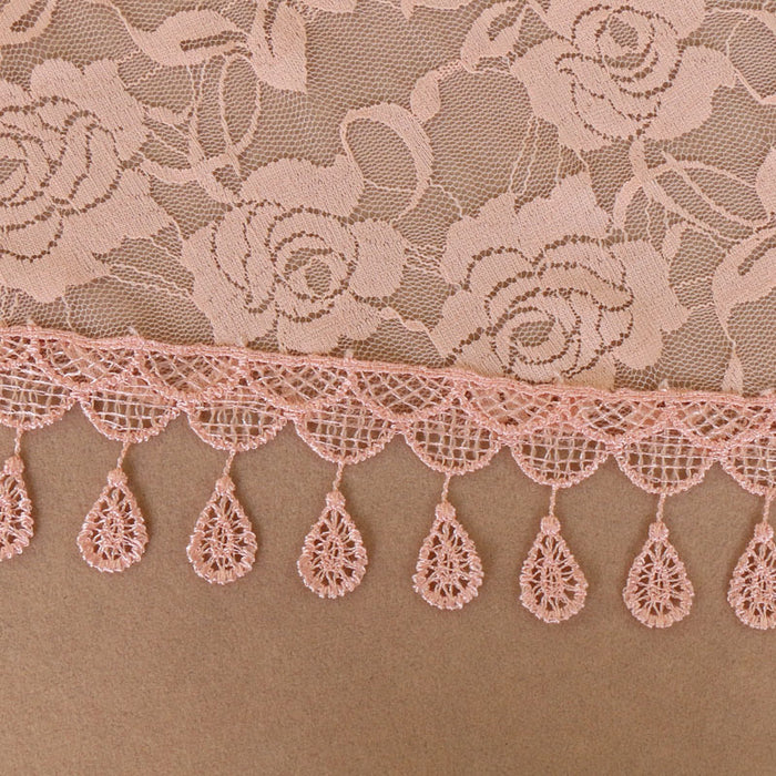 Bufanda triangular de encaje de nylon al por mayor bufanda de borde de borde de flores jdc-sf-wenj002