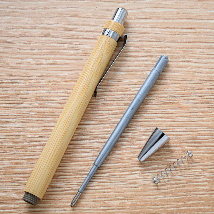 Wholesale Ballpoint Pen Bamboo Advertising Pen Push JDC-BP-huah081