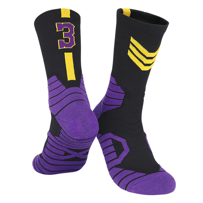 Wholesale Sock Nylon Cotton Basketball Combat Training Elite Socks Middle Tube Towel Bottom Sweat JDC-SK-MaiS007