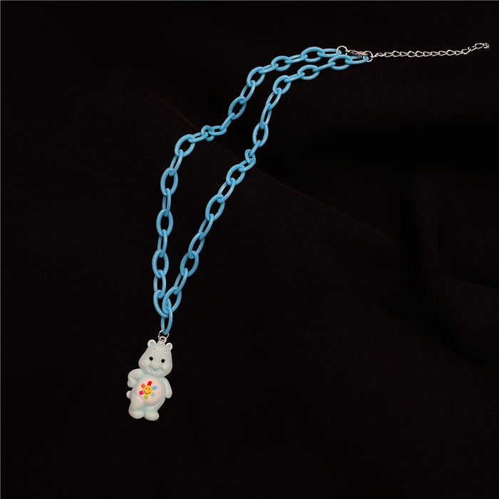 Wholesale Cartoon Resin Cute Bear Necklace (M) JDC-NE-Wenhua001