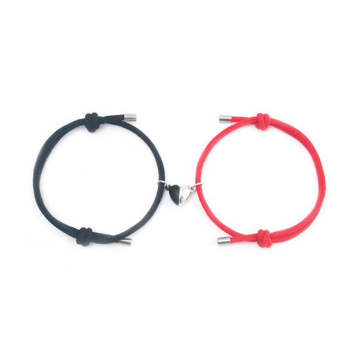 Wholesale Alloy Love Magnet Couple Bracelet Pair JDC-BT-ZiR019