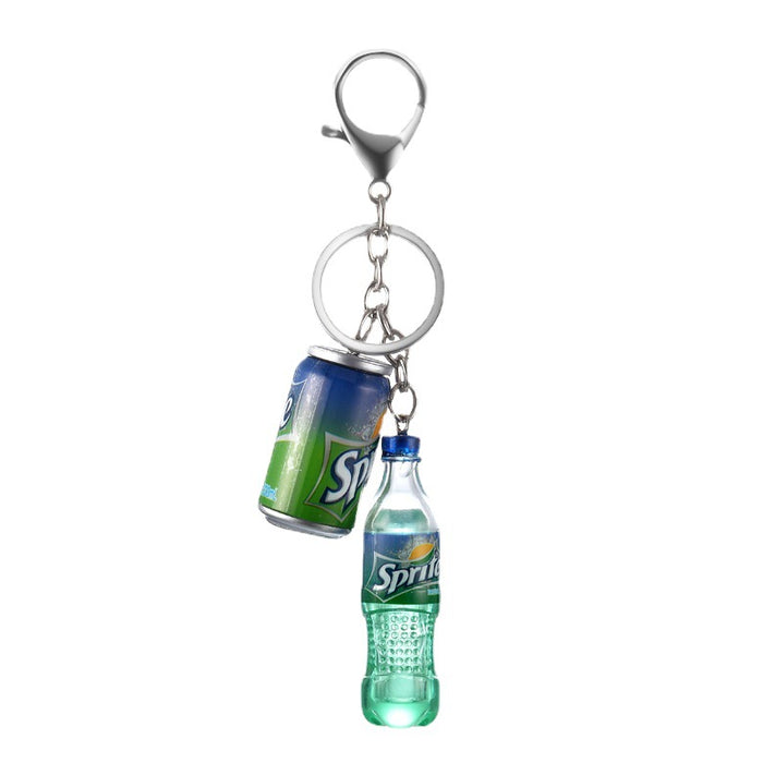 Wholesale Keychains For Backpacks PVC Cola Bottle Keychain MOQ≥2 JDC-KC-YY029